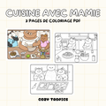 TELECHARGEMENT · Coloriages Pâtisserie avec Mamie